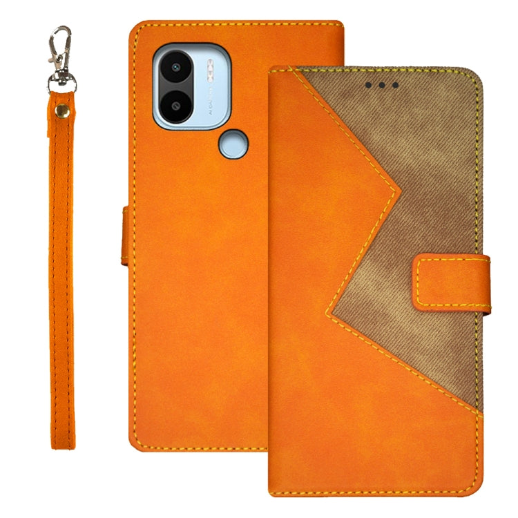 For Xiaomi Redmi A2+ idewei Two-color Splicing Leather Phone Case