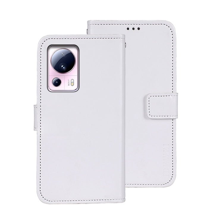 For Xiaomi 13 Lite idewei Crazy Horse Texture Leather Phone Case with Holder