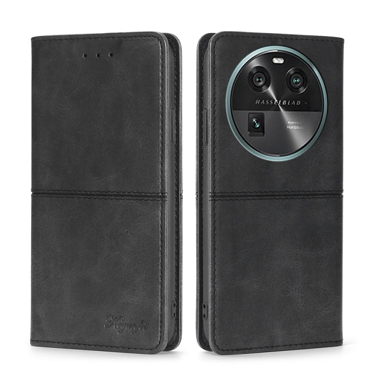 For OPPO Find X6 5G Cow Texture Magnetic Horizontal Flip Leather Phone Case