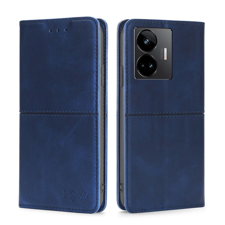 For Realme GT Neo 5 / GT3 / GT Neo 5 240W Cow Texture Magnetic Horizontal Flip Leather Phone Case