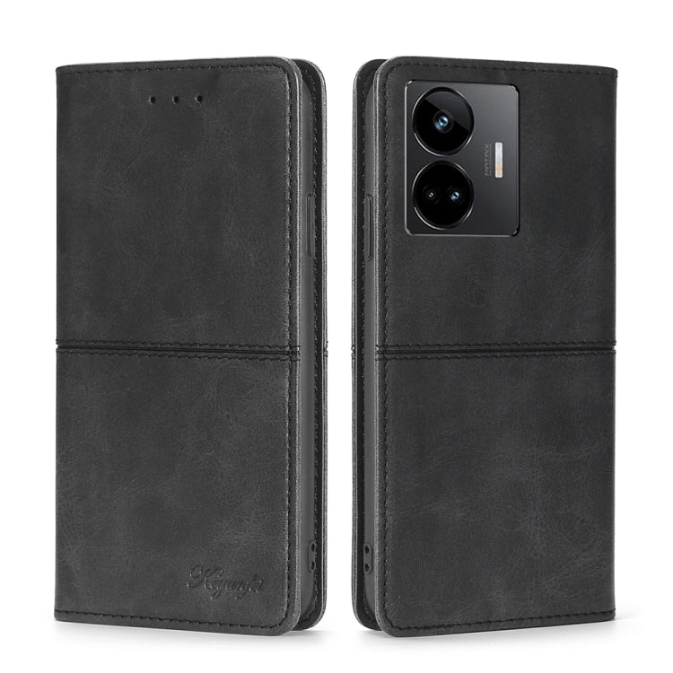 For Realme GT Neo 5 / GT3 / GT Neo 5 240W Cow Texture Magnetic Horizontal Flip Leather Phone Case