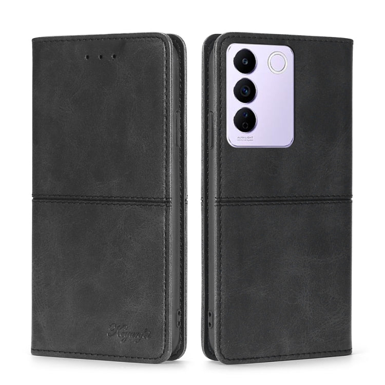 For vivo S16e / V27e Cow Texture Magnetic Horizontal Flip Leather Phone Case