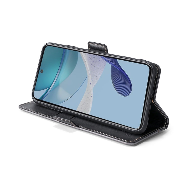 For Tecno Spark Go 2023 Contrast Color Side Buckle Leather Phone Case