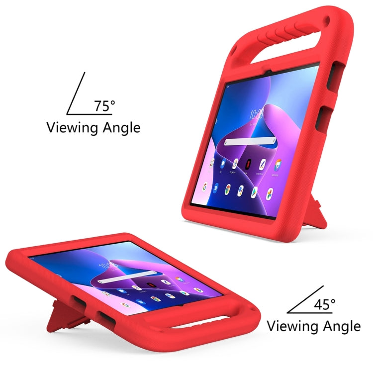 For Lenovo Tab M10 3rd Gen Handle EVA Shockproof Tablet Case with Holder