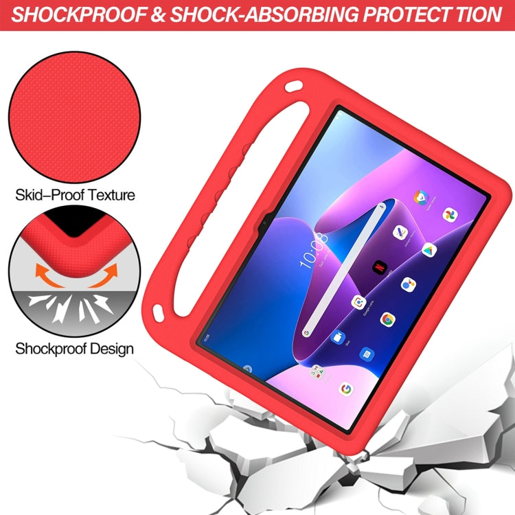 For Lenovo Tab M10 3rd Gen Handle EVA Shockproof Tablet Case with Holder