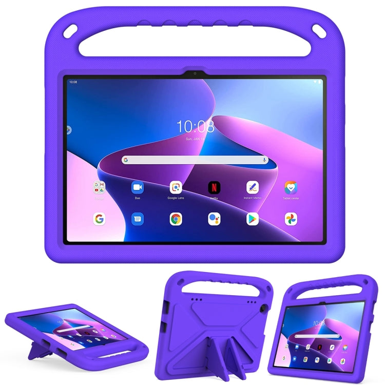 For Lenovo Tab M10 3rd Gen Handle EVA Shockproof Tablet Case with Holder