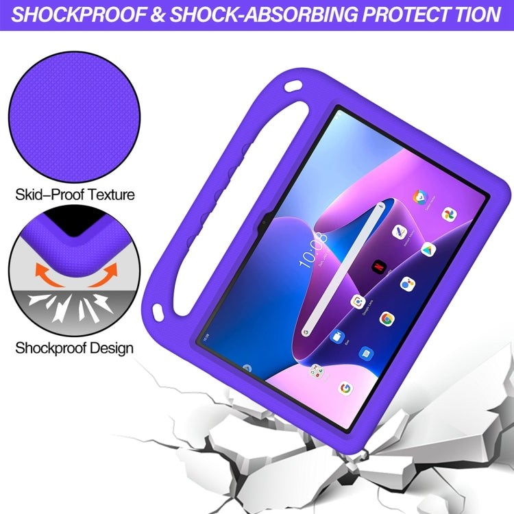 For Lenovo Tab M10 3rd Gen Handle EVA Shockproof Tablet Case with Holder