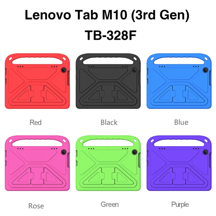 For Lenovo Tab M10 3rd Gen Handle EVA Shockproof Tablet Case with Holder
