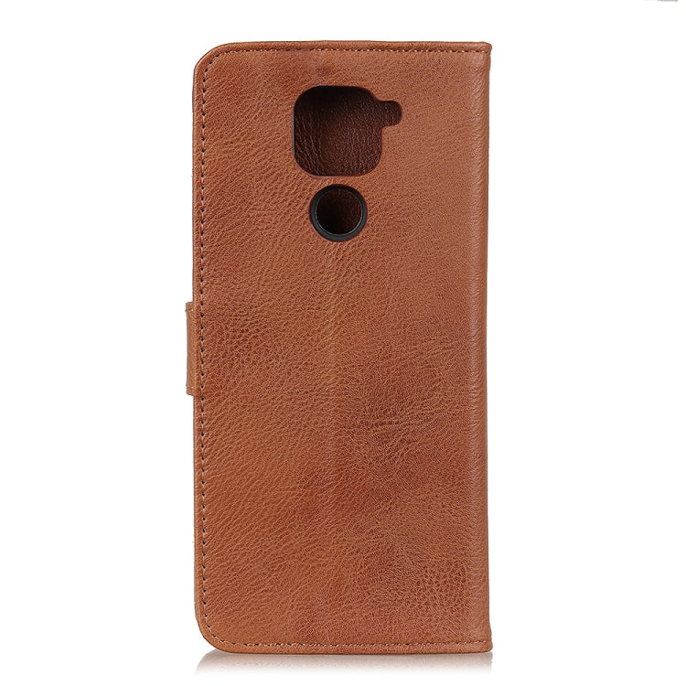 For Xiaomi Redmi Note 9 / Redmi 10X 4G KHAZNEH Cowhide Texture Horizontal Flip Leather Case with Holder & Card Slots & Wallet