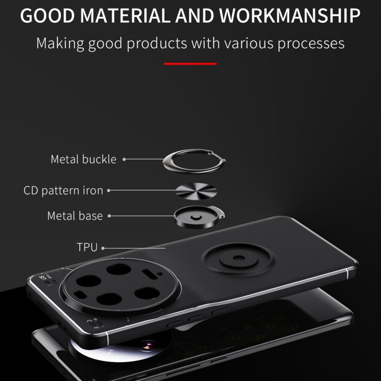 For Xiaomi 13 Ultra Metal Ring Holder TPU Phone Case