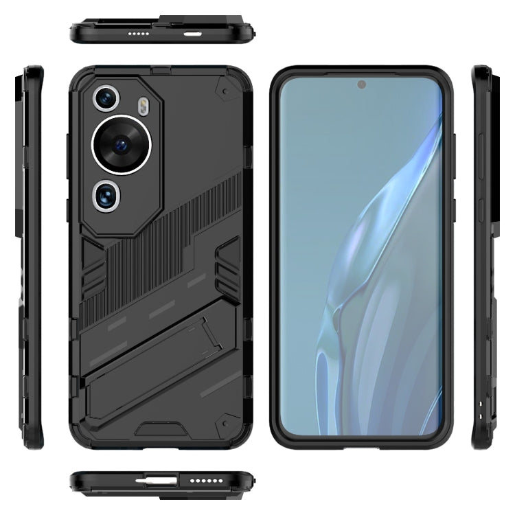 For Huawei P60 Art Punk Armor 2 in 1 PC + TPU Shockproof Phone Case with Invisible Holder