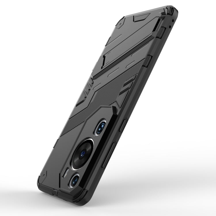 For Huawei P60 Art Punk Armor 2 in 1 PC + TPU Shockproof Phone Case with Invisible Holder