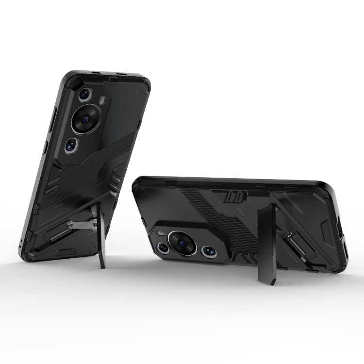 For Huawei P60 Art Punk Armor 2 in 1 PC + TPU Shockproof Phone Case with Invisible Holder