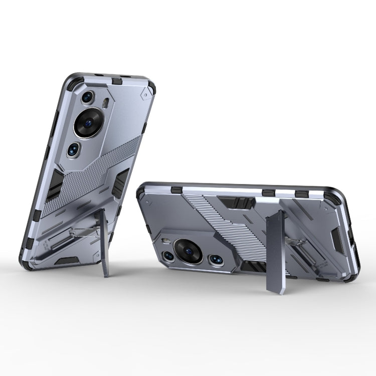 For Huawei P60 Art Punk Armor 2 in 1 PC + TPU Shockproof Phone Case with Invisible Holder