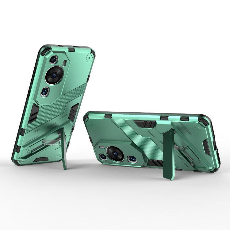 For Huawei P60 Art Punk Armor 2 in 1 PC + TPU Shockproof Phone Case with Invisible Holder