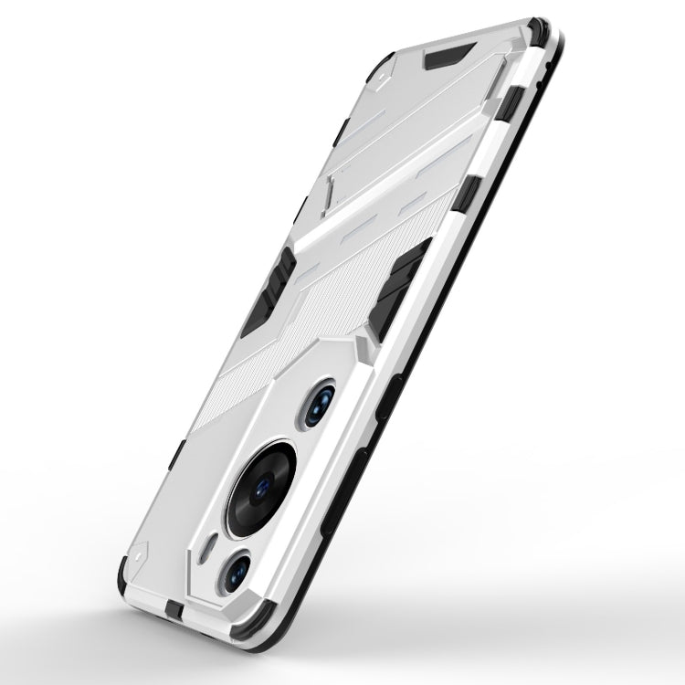 For Huawei P60 Art Punk Armor 2 in 1 PC + TPU Shockproof Phone Case with Invisible Holder