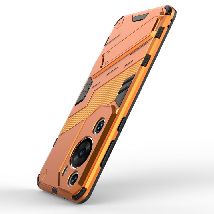 For Huawei P60 Art Punk Armor 2 in 1 PC + TPU Shockproof Phone Case with Invisible Holder