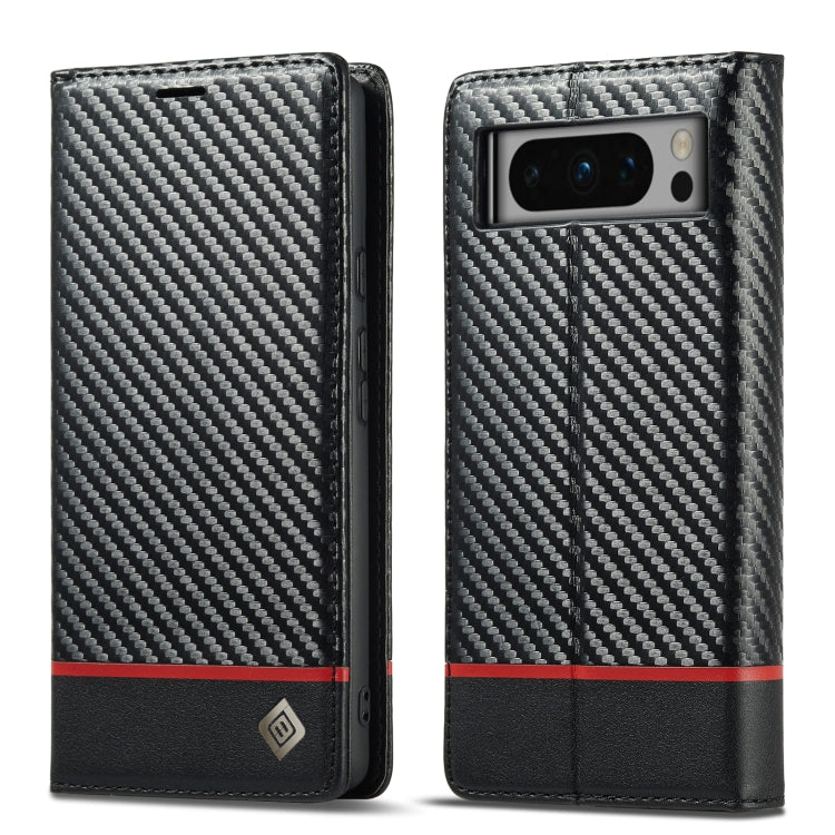 For Google Pixel 8 Pro LC.IMEEKE Carbon Fiber Leather Phone Case