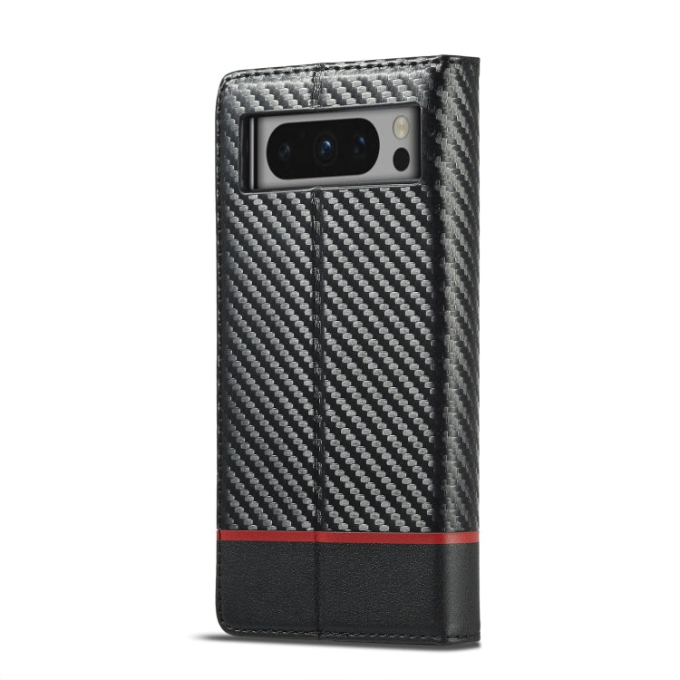 For Google Pixel 8 Pro LC.IMEEKE Carbon Fiber Leather Phone Case