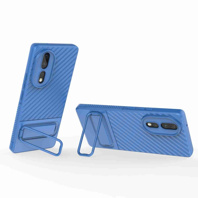 For Honor 80 5G Wavy Texture TPU Phone Case with Lens Film