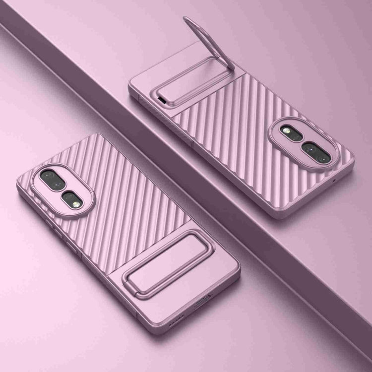 For Honor 80 5G Wavy Texture TPU Phone Case with Lens Film