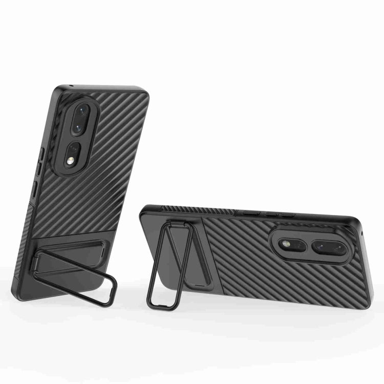 For Honor 80 Pro 5G Wavy Texture TPU Phone Case with Lens Film