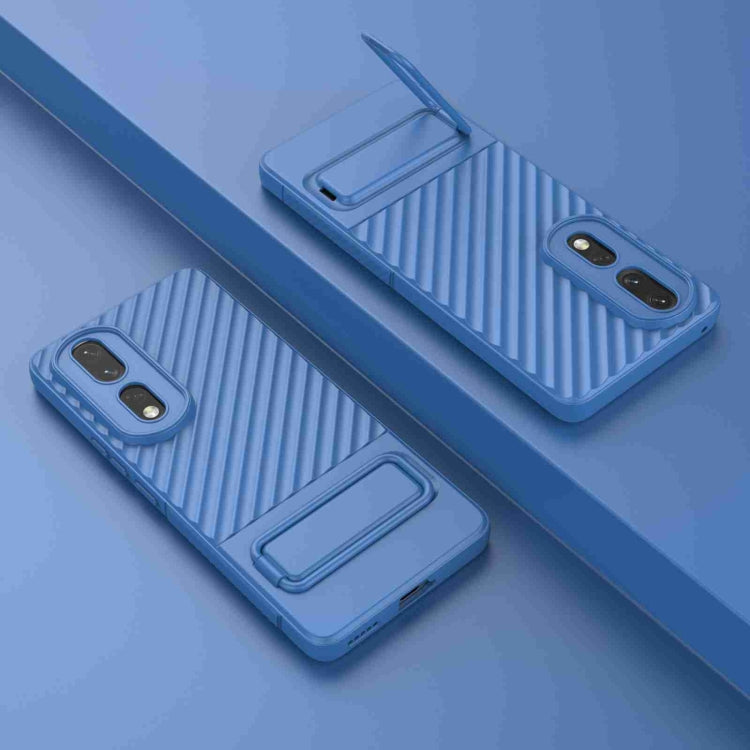 For Honor 80 Pro 5G Wavy Texture TPU Phone Case with Lens Film