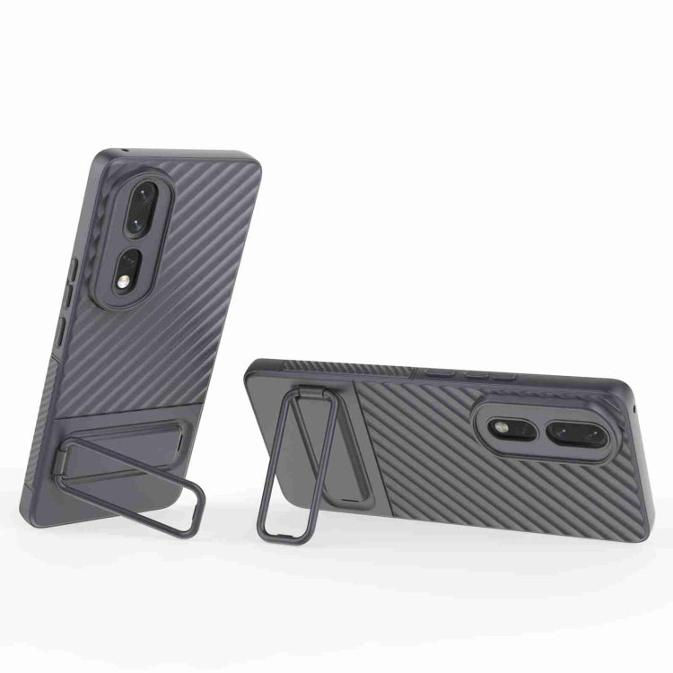 For Honor 80 Pro 5G Wavy Texture TPU Phone Case with Lens Film