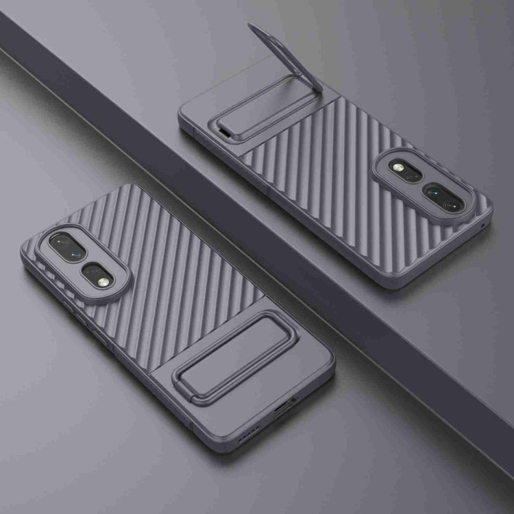 For Honor 80 Pro 5G Wavy Texture TPU Phone Case with Lens Film