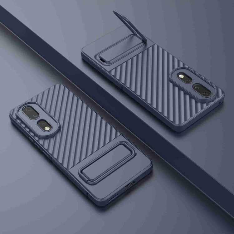 For Honor 80 Pro 5G Wavy Texture TPU Phone Case with Lens Film