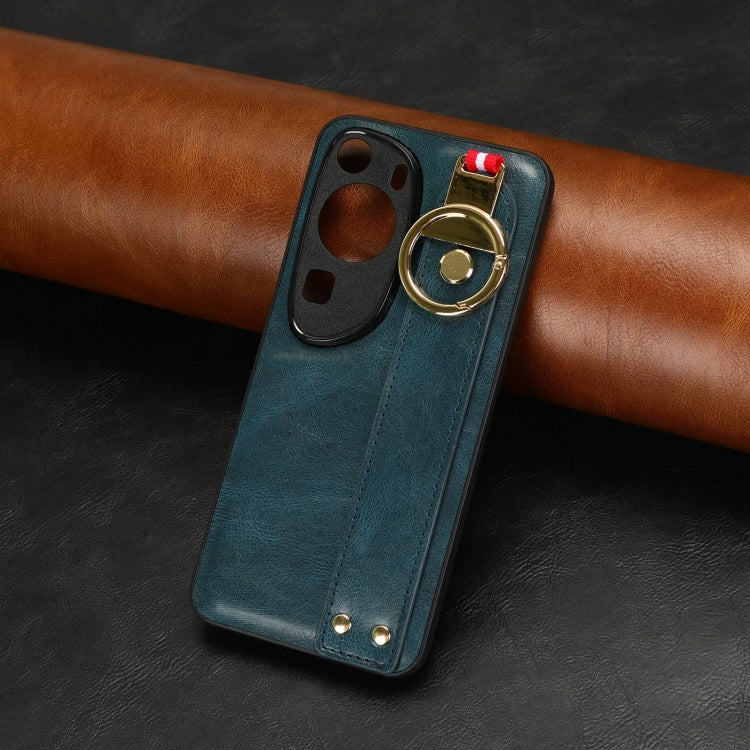 For Huawei P60 Art Wristband Leather Back Phone Case