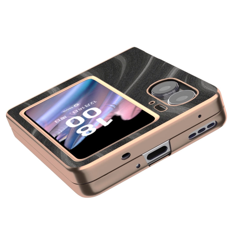 For OPPO Find N2 Flip Nano Electroplating Galactic Pattern Protective Phone Case