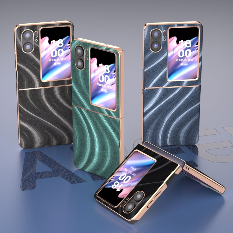 For OPPO Find N2 Flip Nano Electroplating Galactic Pattern Protective Phone Case