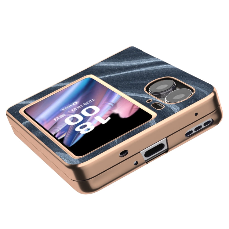 For OPPO Find N2 Flip Nano Electroplating Galactic Pattern Protective Phone Case
