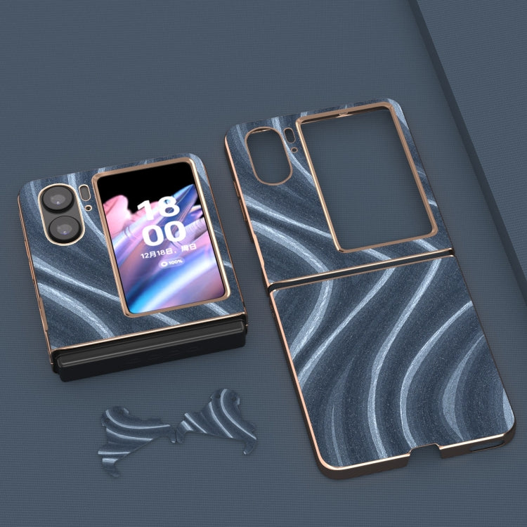 For OPPO Find N2 Flip Nano Electroplating Galactic Pattern Protective Phone Case