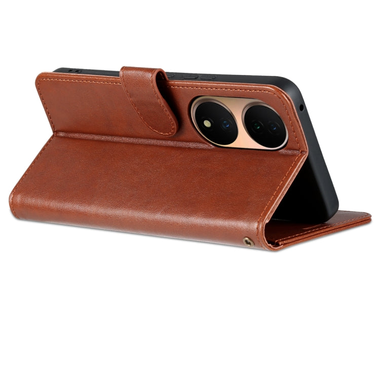 For vivo Y100 AZNS Sheepskin Texture Flip Leather Phone Case