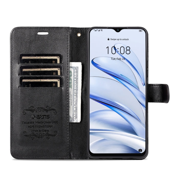 For Honor 70 Lite AZNS Sheepskin Texture Flip Leather Phone Case