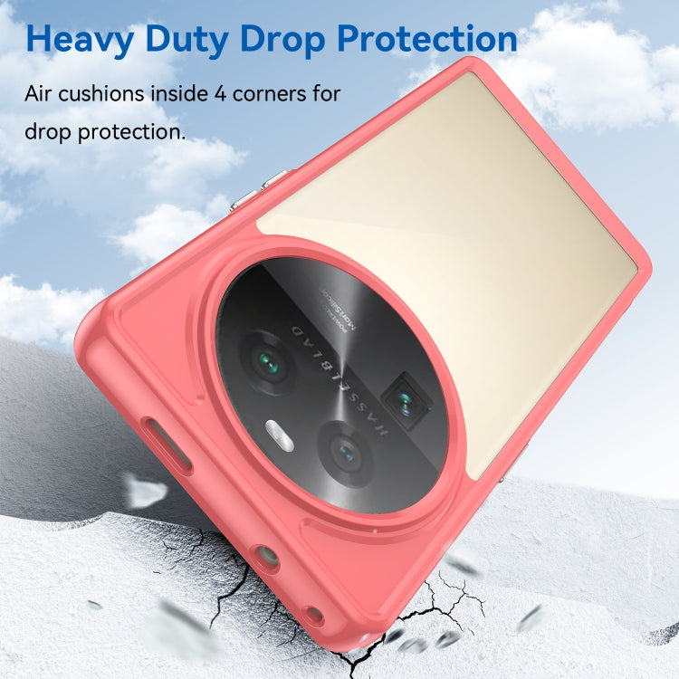 For OPPO Find X6 5G Colorful Series Acrylic + TPU Phone Case