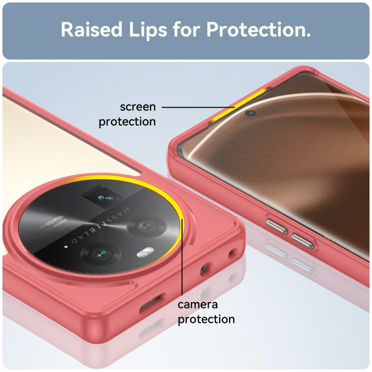 For OPPO Find X6 5G Colorful Series Acrylic + TPU Phone Case