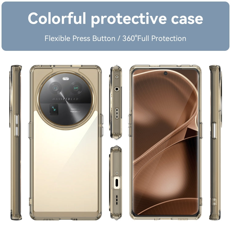 For OPPO Find X6 5G Colorful Series Acrylic + TPU Phone Case