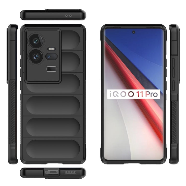 For vivo iQOO 11 Pro 5G Magic Shield TPU + Flannel Phone Case