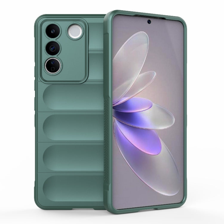 For vivo S16e 5G Magic Shield TPU + Flannel Phone Case