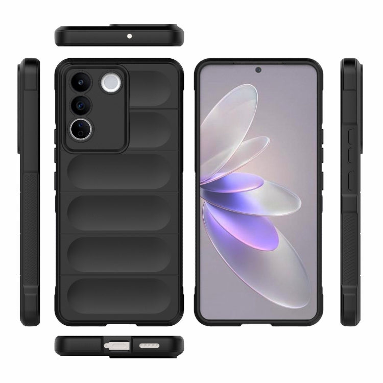 For vivo S16e 5G Magic Shield TPU + Flannel Phone Case