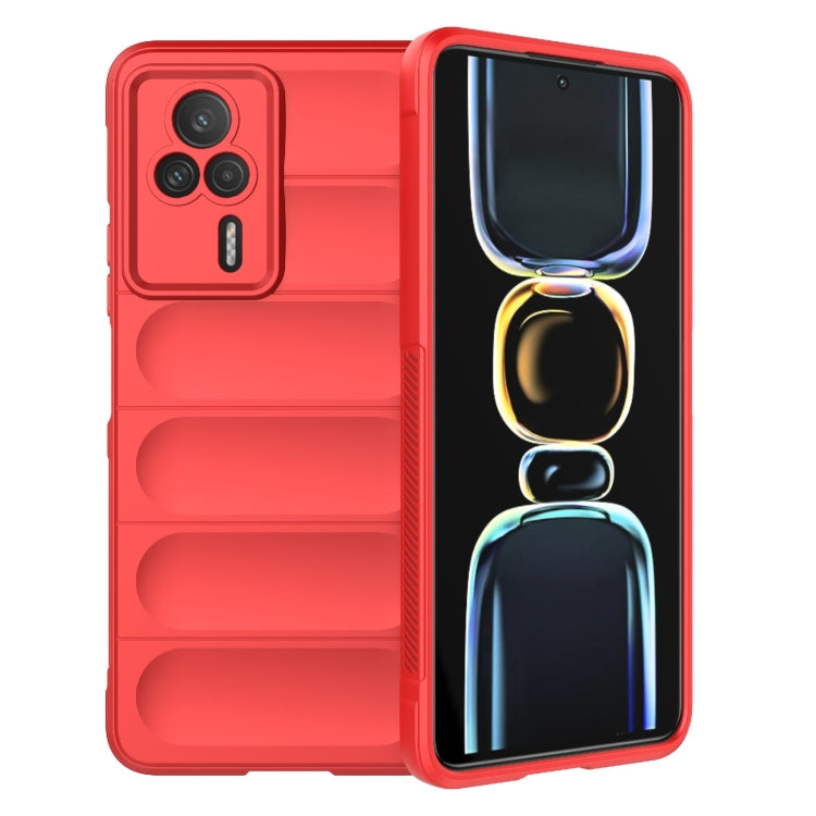 For Xiaomi Redmi K60E 5G Magic Shield TPU + Flannel Phone Case