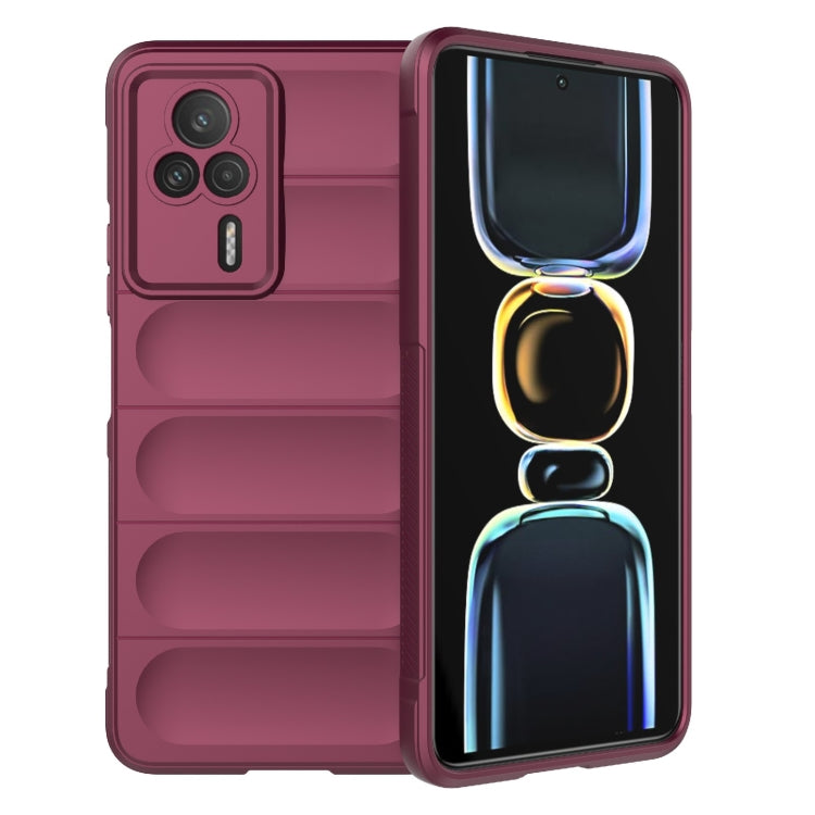 For Xiaomi Redmi K60E 5G Magic Shield TPU + Flannel Phone Case