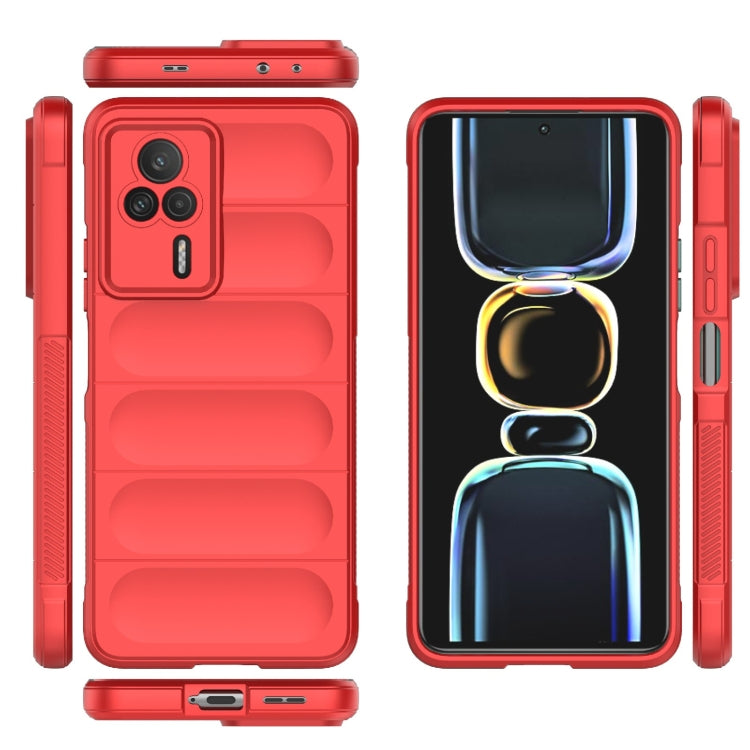 For Xiaomi Redmi K60E 5G Magic Shield TPU + Flannel Phone Case