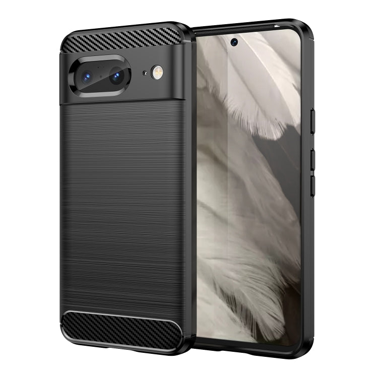 For Google Pixel 8 Carbon Fiber Brushed Texture TPU Case