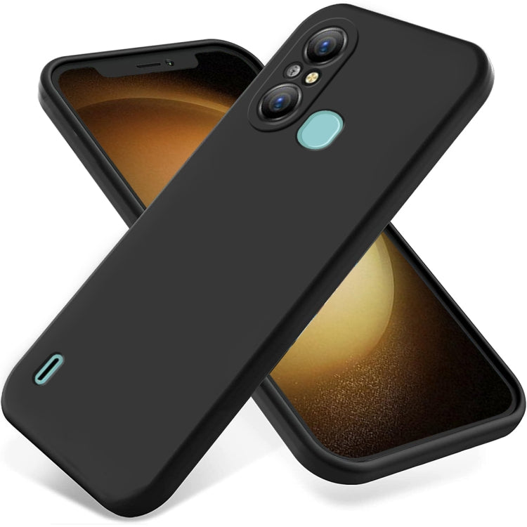 For Itel A58 / A58 Pro / A49 Pure Color Liquid Silicone Shockproof Phone Case