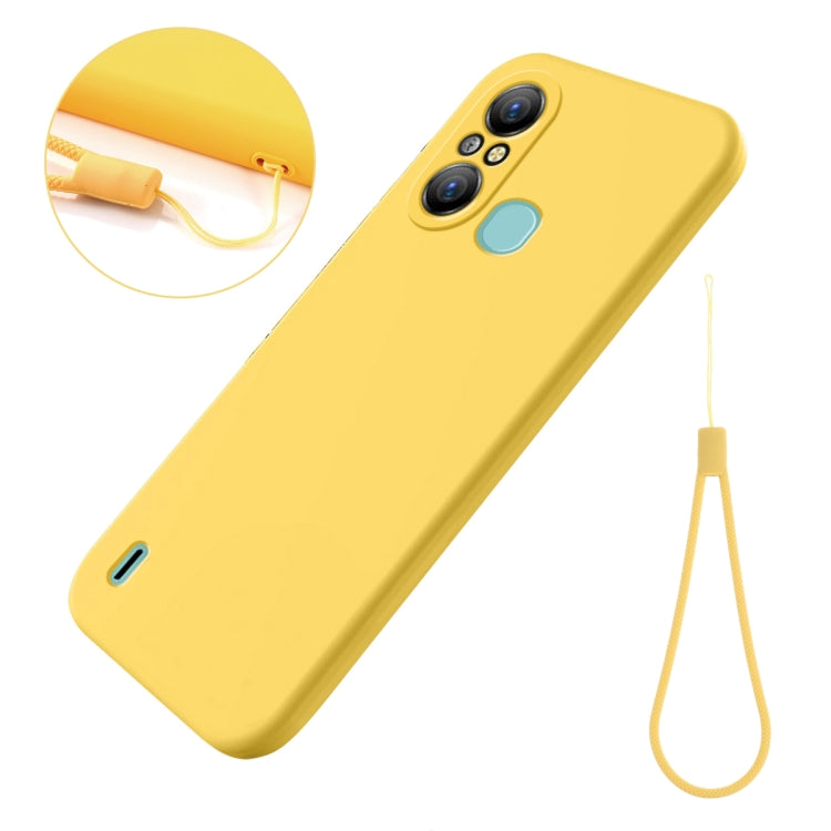 For Itel A58 / A58 Pro / A49 Pure Color Liquid Silicone Shockproof Phone Case