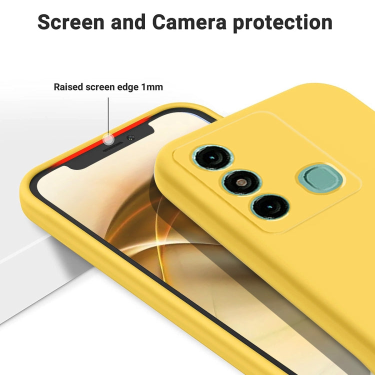 For Itel P38 Pro / Vision 3 Plus Pure Color Liquid Silicone Shockproof Phone Case